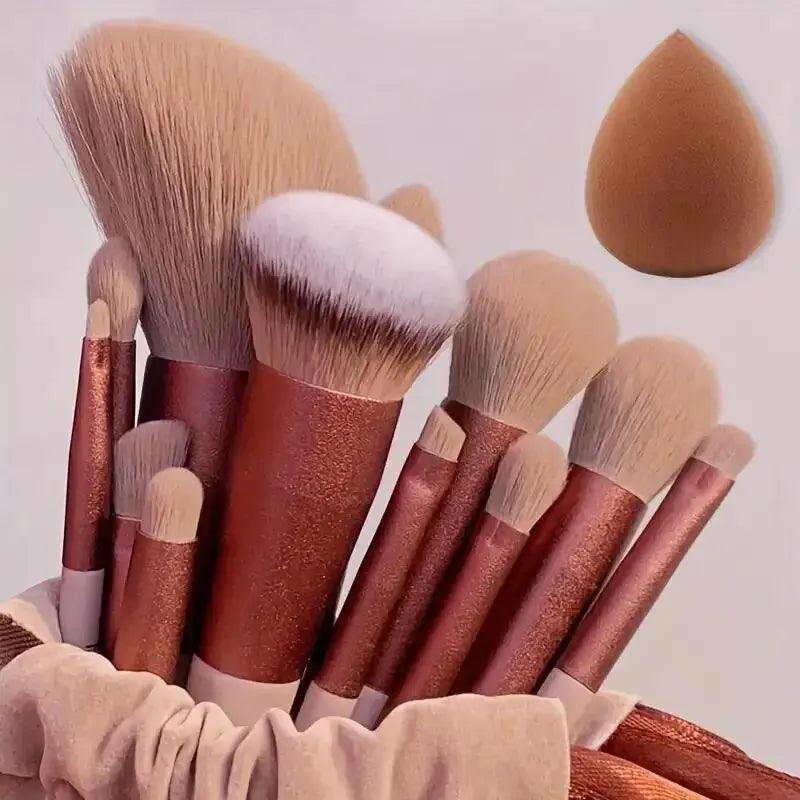 Makeup Brushes Set with Mirror💞 - AA Products