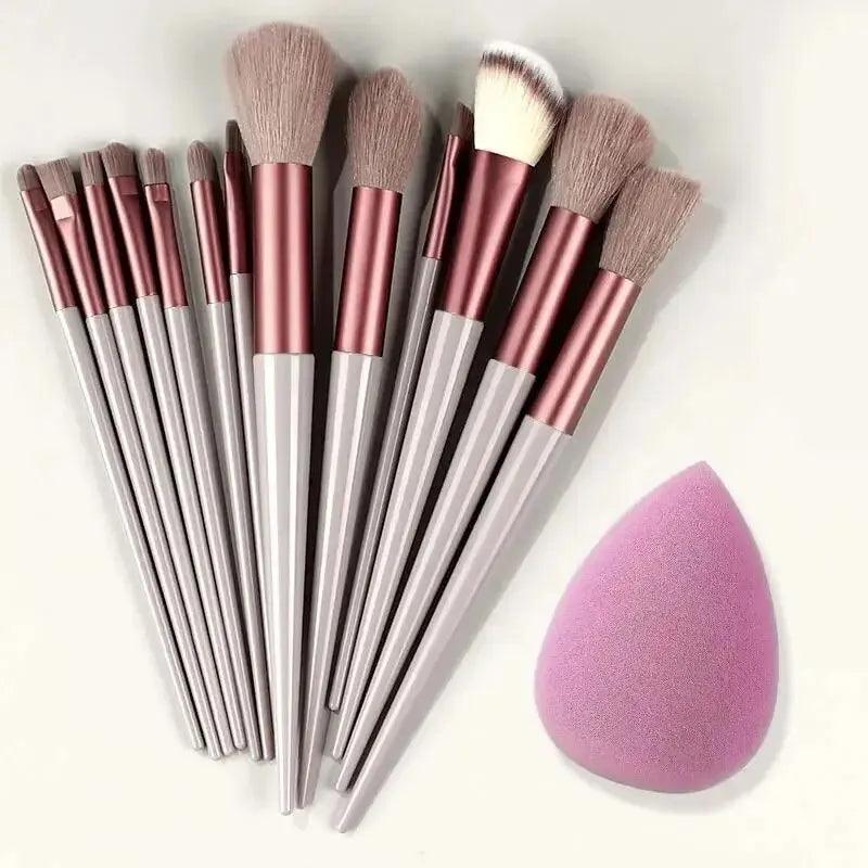 Makeup Brushes Set with Mirror💞 - AA Products