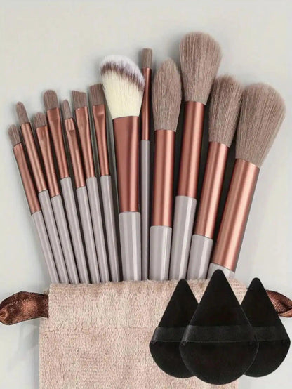 Makeup Brushes Set with Mirror💞 - AA Products