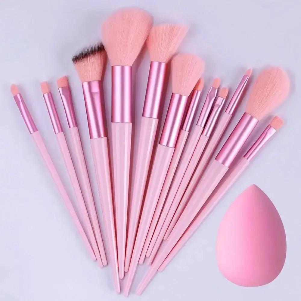 Makeup Brushes Set with Mirror💞 - AA Products