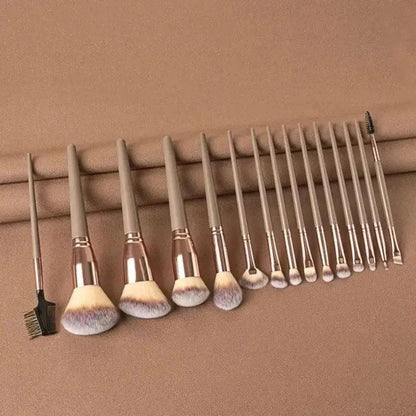 Makeup Brushes Set with Mirror💞 - AA Products