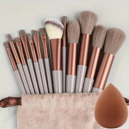 Makeup Brushes Set with Mirror💞 - AA Products