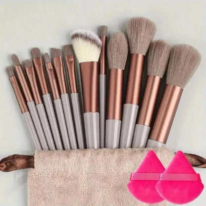 Makeup Brushes Set with Mirror💞 - AA Products